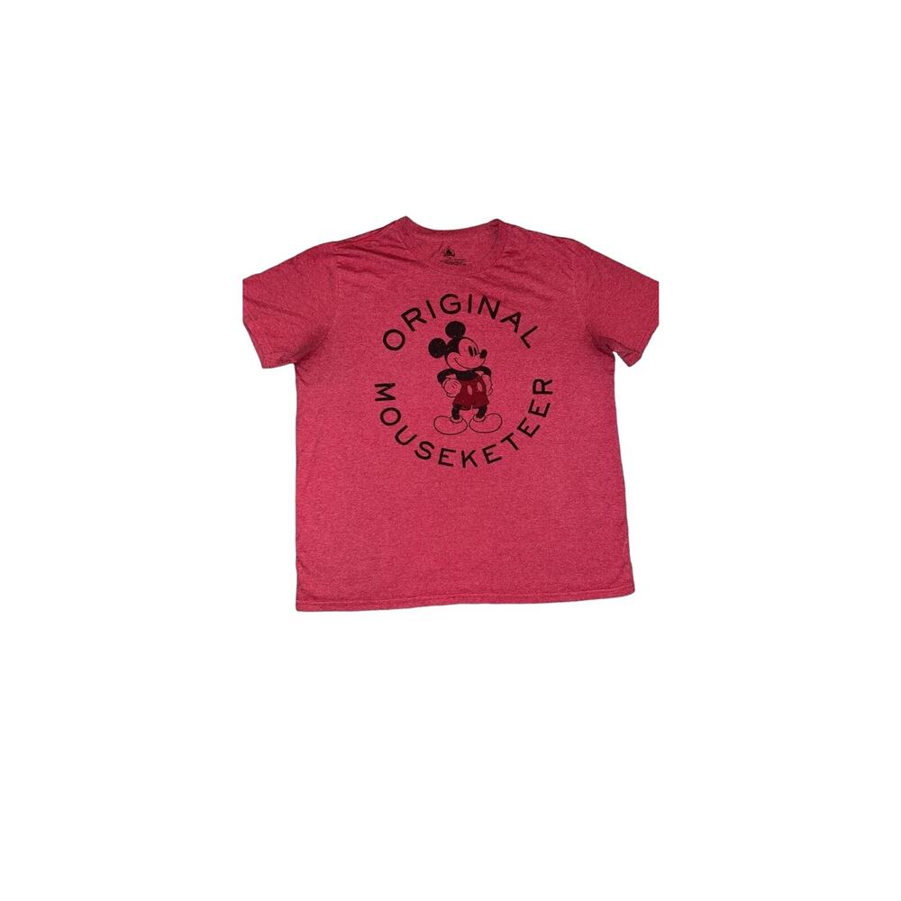 Disney Store Mickey "Original Mouseketeer" Red T-Shirt‎ Adult Size XL